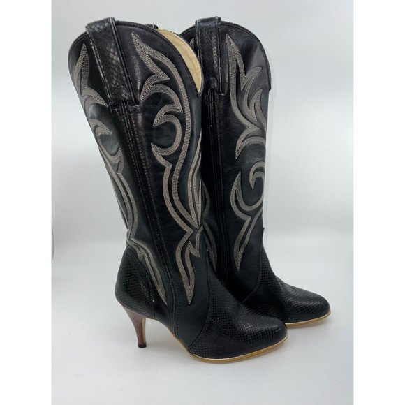 Capezio Shoes - Vintage 70's Jeenz Boots Capezio Black Leather Size 6.5